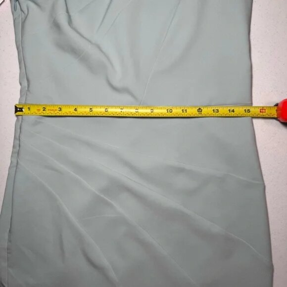 Michael Costello x Revolve Ava Dress One Shoulder Mini in Blue Size Large NEW - Picture 10 of 11